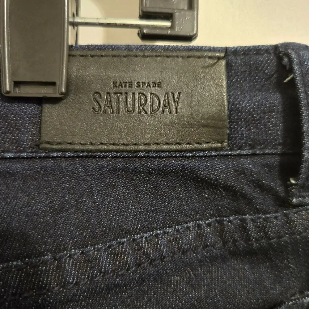 Kate Spade Saturday Dark Wash Jeans Sz 2/26 Women’s Designer Denim Straight Slim